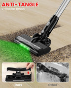 Cordless Vacuum Cleaner for Milwaukee M18 Battery, 7-in-1 Lightweight Stick Vacuum with HEPA Filter, 35KPA Suction, 350W Brushless Motor, 3 Modes for Floor, Carpet, Car(Battery Not Included)