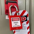 SAFBY Lockout Tagout Locks, Safety Padlock, Keyed Differently Loto Safety Padlocks for Lock Out Tag Out Kits Station (Red 11-20)