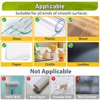 Upgraded 360Pcs Double Sided Tape Sticky Dots with Pull Tab, Removable Adhesive Mounting Putty No Trace Dots, 0.6" Clear Sticky Tack for Museum Picture Crafts & DIY