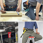 MUTUACTOR Magnetic Belt Clip Heav Duty, 2PCS Super Strong Tool Belt Tool Holster,Anti-Slip Rubber Coated Magnetic Belt Clip for Organizing Screwdrivers Hammers Wrenchs