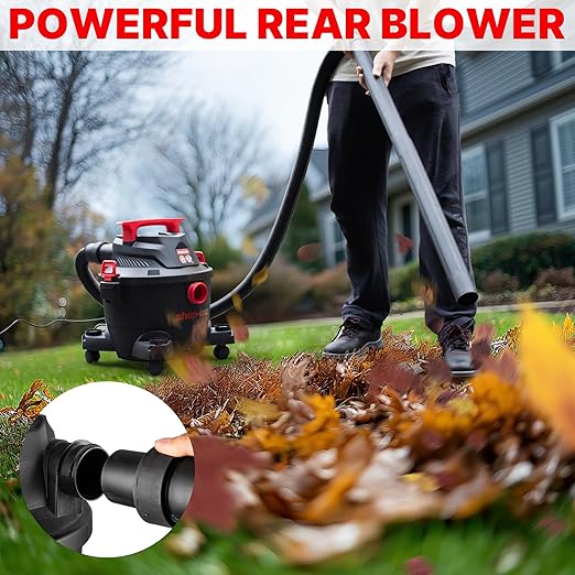 Shop-Vac 6 Gallon Wet/Dry Vacuum, 4.5 Peak HP Shop Vacuum with Blower, 1-7/8 Inch Diameter x 6 Foot Hose, 10 Foot Cord, Ideal for Jobsite, Garage, Workshop & Home