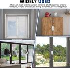 2 Pack Sliding Window Sash Locks, White Cam Sash Locks for Double Hung Windows, Security Sash Window Lock and Keeper Replacement for Vertical and Horizontal Sliding Windows