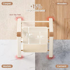 GameGem 2 Step Ladder, 2 Step Stool for Adults, Folding Step Ladder with Secure Footing, Widened Pedal, Aesthetically Pleasing Looking, Blends Right into Domestic Rooms, Cream Chocolate