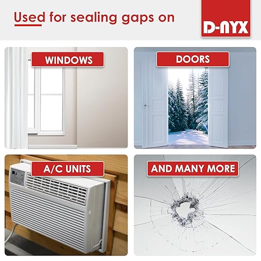 Window Sealing Tape 1 Pack Transparent Sealing Heavy-Duty Residue-Free RV Insulation for Doors and Windows, Clear Weather Stripping Draft Isolation Tape (1 Pack 2 inch)