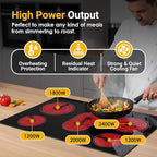 K&H 5 Burner 30 Inch Built-in Electric Stove Top Radiant Ceramic Cooktop Touch Control 240V 8600W CE30-8608