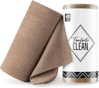 Fantasticlean Microfiber Cleaning Cloth Roll -40 Pack, Tear Away Microfiber Towels, 12" x 12", Reusable, Washable, Scratch Free, Ultra Absorbent for Car, Home Supplies, Shop (TAN)