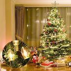 25 Pack C9 Replacement Bulbs Christmas Lights Outdoor, C9 Clear String Lights Repalcement Bulbs Fits in C9/E17 Base, 7W Vintage Christmas Light Bulbs for Indoor Outdoor Home Decorations