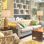 GyroVu Rattan Table Lamp Set of 2, Wicker Lamps, 3 Way Dimmable Touch Seagrass Table lamp with 2 USB Ports and 1 AC Outlet for Bedroom Nightstand Table, Livingroom End Table, Bulbs Include