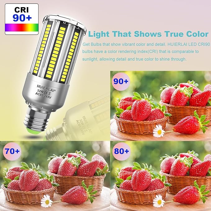 Radar Motion Sensor LED Light Bulbs, 32W Daylight White 6000K 4000LM (300W Equivalent) Auto Motion Detector Activated Dusk to Dawn Light for Stairway, Hallway, Porch, Garage, Driveway, Patio, 2 Pack