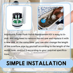 Toilet Flush Valve Replacement Parts Compatible with Toto THU Series Tower,for Two Piece Toilets, for 3-Inch Flush Hole,Including Repair Kits (Two-piece toilets)