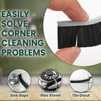 Crevice Cleaning Brush Set – 3Pcs Hard Bristle Cleaning Tools for Grout, Tile Floors, Gaps & Narrow Spaces – Small Grout Scrub Brush for Cleaning Bathroom, Shower, Window Tracks, Kitchen