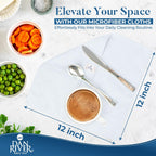 DAN RIVER 12-Pack Microfiber Towels – Ultra Absorbent, Lint-Free & Streak-Free Detailing Towels for Home, Car & Kitchen - Must-Have Cleaning Essentials - 12" x 12" - Gray White Black