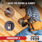 ARROW 16-Inch Level, Magnetic Torpedo Level with 45°/90°/180° Bubbles, Aluminum Alloy Body, Precision-Machined Base, Shockproof Rubber End Caps, V-Groove & Hanging Hole for Construction, Carpentry