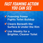 Ty-D-Bol Ultra Foam Toilet Bowl Cleaner - Provides Up to 8 Cleans - Citrus Scent - Fights Buildup and Eliminates Stains Using Immediate Foaming Action