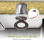 ASD Retrofit LED Recessed Lighting 4 Inch | 9W 700 Lm Wet Rated Dimmable Ceiling Downlights | 2700K-5000K Adjustable CRI90 Bronze Room Recessed Light Fixtures | LED Can Lights, UL 12 Pack