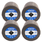 4"x4", Non-Woven Wheel, USF, Ultra Fine Grit 800, Pack of 4, S/C, for Polishing and Finishing