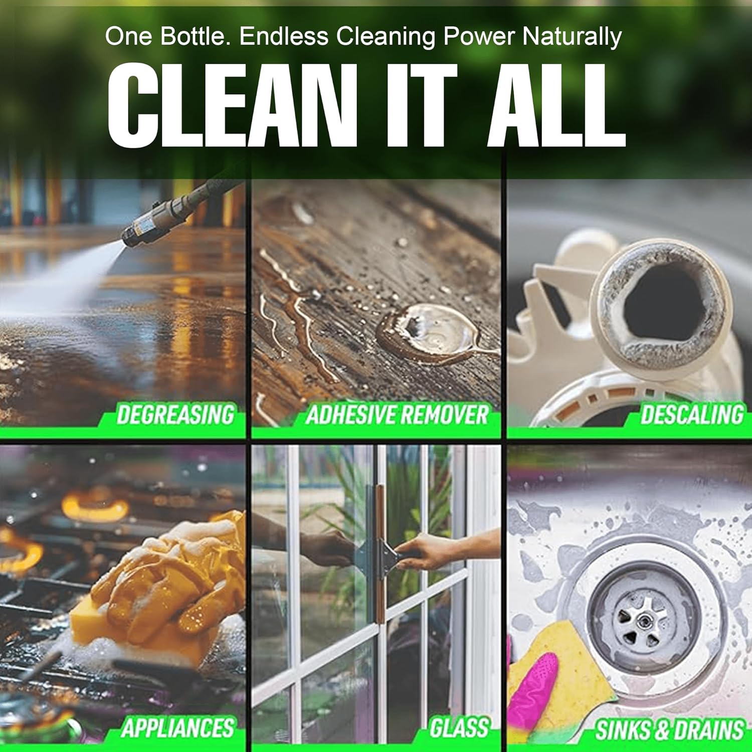 Eco Solutions Vinegar Cleaning Solution - all purpose household cleaner, 20% concentrated vinegar - 4 Litre Jug (1.06 gallons)