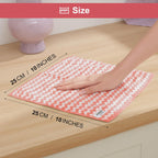 JOYMOOP 54 Packs Microfiber Cleaning Cloths, 10" x 10" Kitchen Towels – Reusable Cleaning Rags, Lint-Free, Super Absorbent Cleaning Cloths for Kitchen, Car, and Household Cleaning, Pink