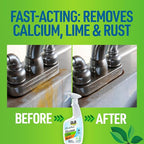 CLR Brands® Calcium, Lime & Rust Remover Free & Clear, No Dyes or Fragrances, Gentle Lime and Bathroom Descaler, Removes Hard Water Stains and Rust Deposits, 26 Oz Bottle (Pack of 1)