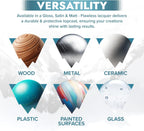 Polar Clear Satin Flawless Lacquer Spray - 2 x 13.5 Fl Oz - Clear Coat Spray Paint - Non-Yellowing & Scratch Resistant - Interior & Exterior Surfaces for Wood, Metal, Plastics, Glass & Ceramics