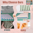 Microfiber Cleaning Cloth,Super Absorbent 12 Pack Dish Towels for Kitchen,Fast Drying Dish Cloth for Washing Dishes, Lint Free Dish Drying Towels, Reusable Kitchen Towels Set - 10"x10"