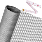 Replacement Window Screens, 59X106 Inch Durable Window Screen Mesh for Patio Porch Door Windows, DIY Adjustable Fiberglass Screen Repair Kit Sliding Net Roll Pet, Gray by Ouskr