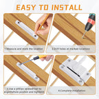 4 Pack Windows Sash Lock-Sliding Window Sash Locks for Single-Hung and Double-Hung Windows-White Cam Sash Locks for Vertical and Horizontal Sliding Windows