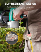 DEWENWILS 2 FT 12/3 Gauge Indoor/Outdoor Tri-Tap Extension Cord Splitter, SJTW 15 Amp Yellow Outer Jacket Contractor Grade Heavy Duty Power Cable with LED Lighted Plug, ETL Listed, Pack of 3