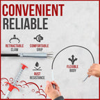 36" Snake Drain Clog Remover - Used as Hair Clog Remover for Sink, Shower, and Bathtub - Dryer Vent Cleaner, and as a Flexible Grabber Tool for Hard to Reach Places (3 Pack) - By RAM-PRO