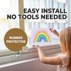 Window Locks, 15 Pack for Vertical and Horizontal Windows, Sliding Locks, Adjustable Aluminum Stoppers, Window Security, No-Drill Install, Fits Tracks up to 3/16" Wide