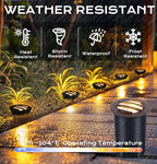 [6 Pack]CLOUDY BAY 9W Low Voltage Landscape Lights,LED Well Lights,Grated Top,12V-24V Waterproof Outdoor,2700K/3000K/3500K/4000K/5000K In Ground Lights for Fence Pathway Deck,Bronze