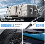 KJE 10Pack (10'', 15", 21", 31") Rubber Bungee Cords with S Hooks - Heavy Duty Black Bungee Straps, EPDM - Load 180 lbs, Outdoor Tie Downs, Securing Tarps & Canvases & Cargo in Cold Hot Climates