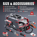 AWT 140Amp MIG Welder Flux Core MIG Welder/Stick/Lift TIG 3 in 1 Welding Machine, Welder Machine 110V With Synergy IGBT Inverter, Portable Gasless Welder Equipment