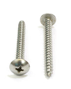 #10 x 1 Stainless Truss Head Phillips Wood Screw (100pc) 18-8 (304) Stainless Steel Screws by Bolt Dropper, ssd Screws