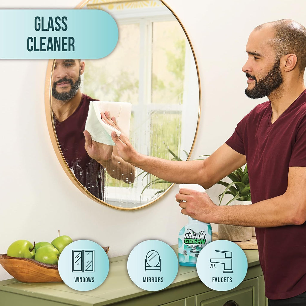 Mean Green Non-Concentrated Ready-to-Use Glass Cleaner, Fresh Scent, 24 Ounce