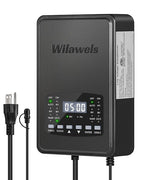 600W Low Voltage Landscape Transformer, 2 Zone Independent Control Landscape Lighting Transformer, 120VAC to 12/14V AC Low Voltage Transformer with Timer & Photocell Sensor ETL Listed D25LT06