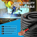 100ft 8/4 8 AWG Portable Power Cable (4 Conductor) - SOOW 600V 8 Gauge Electric Wire for Motor Leads, Portable Lights, Battery Chargers and Machinery - 4 Conductor - 100 Feet Electrical Cord