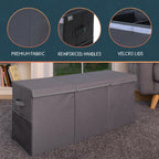 Extra Large Toy Storage Organizer with Lid - Sturdy, Collapsible Toy Chest Storage Box Design - Toys Bin with Dividers for Kids, Nursery, Bedroom, Playroom 37"x16"x14"