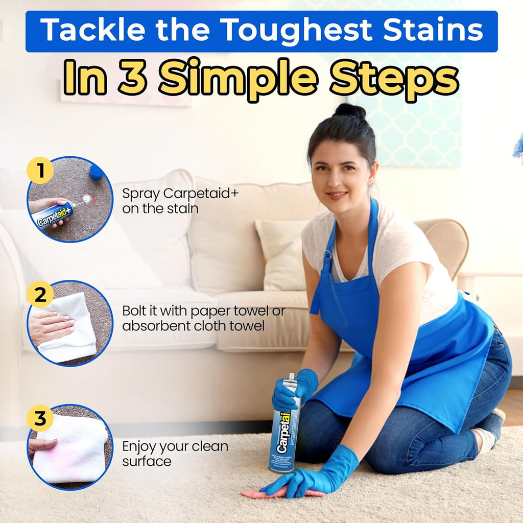 Carpet Stain Remover Spray, Carpet cleaner, Cleans Pet stains, Wine stain & spot, Upholstery Cleaner for Tough stain Oil & Dirt, Pack of 2