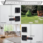 Haidms Black Exterior Door Lock Set with Deadbolt, Front Door Handle and Deadbolt Set, Entry Door Locksets, Matte Black Heavy Duty Zinc-alloyed Front Door Lock Set