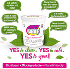 Quick 'n Brite All Purpose Cleaning Paste – Miracle Cleaner for Tough Stains, Biodegradable, Non-Toxic, Pet-Safe, Multi-Surface Stain Remover, Made in USA, 32 Oz Kit