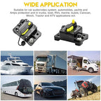 30 Amp Circuit Breaker, Huazu Inline Fuse Inverter with Manual Reset for Car Audio RV ATV Marine Boat Truck Trolling Motors 12V- 48V DC Water Proof (Surface Mount-30A)