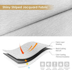 ALLBRIGHT 100% Blackout Roller Blinds Woven Shades with Striped Jacquard, Cordless Window Shades, UV Protection Fabric, Easy-Install for Indoor Home & Office, Grey Old, 23" W x 72" H