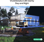 Kittyhok Wireless Solar Security Camera System | 4pcs Bullet Solar Camera, 2pcs PT Solar Security Camera Outdoor, Solar Power, Human Detection, Spotlight, 10CH NVR, Local Storage, No Monthly Fees