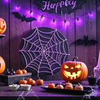 25 Pack C7 Replacement Bulbs, Dark Purple LED Halloween Light Bulbs, E12 Candelabra Base for Christmas Thanksgiving Xmas Tree Holiday Patio Outdoor String Lights Decor