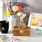 Outus 8 Sheets Vinyl Letter Stickers Self Adhesive Mailbox Numbers Alphabet Stickers Stick on Letters for Christmas Stockings Scrapbook Bulletin Board School Business(1 Inch,Gold)