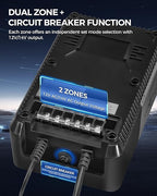 300W Low Voltage Landscape Transformer, 2 Zone Independent Control Landscape Lighting Transformer, 120VAC to 12/14V AC Low Voltage Transformer with Timer & Photocell Sensor ETL Listed D22LT06