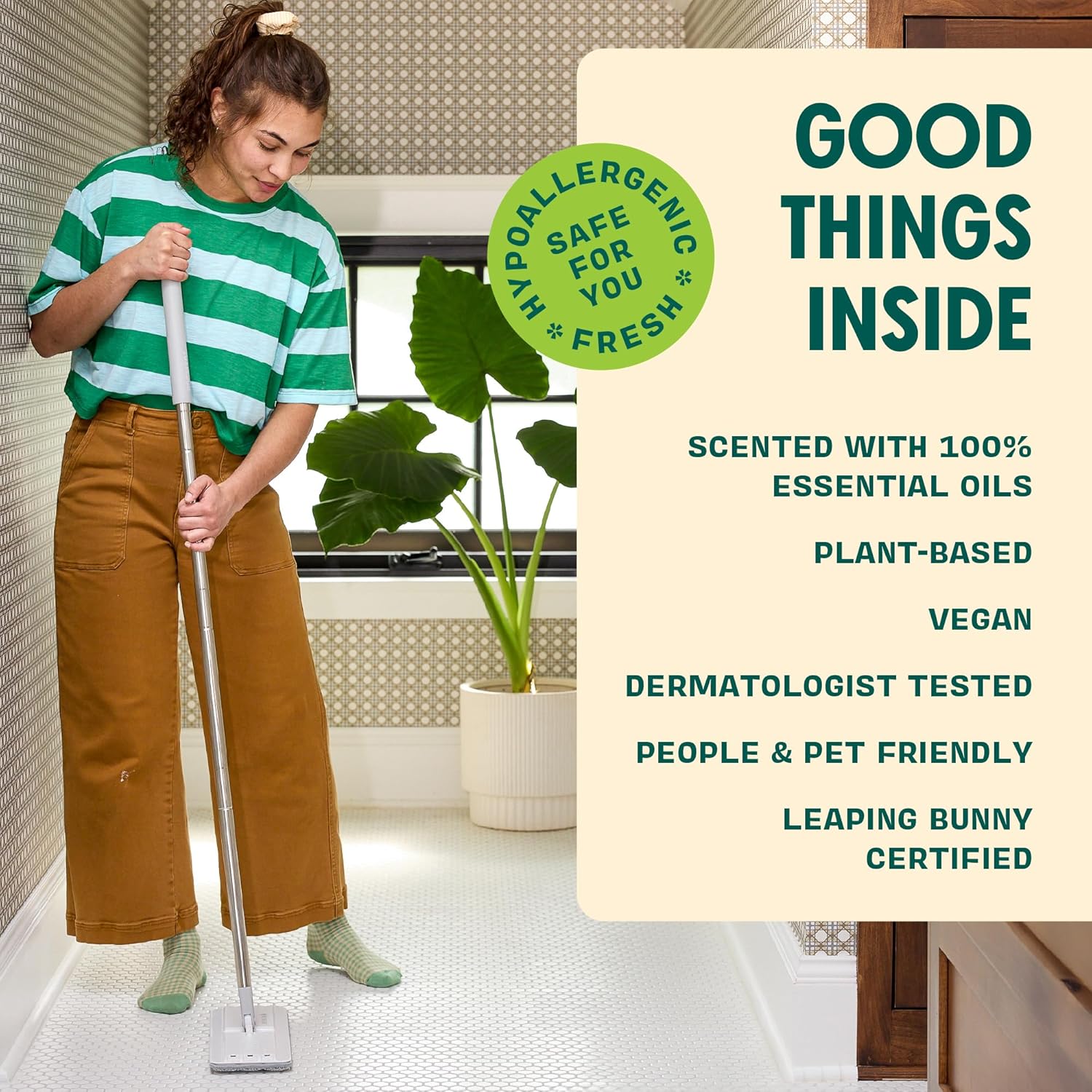 Aunt Fannie's Ultra Concentrated Floor Cleaner Vinegar Wash, Multi-Surface Solution For Mopping, Value Size, Eucalyptus Scent, 64 oz