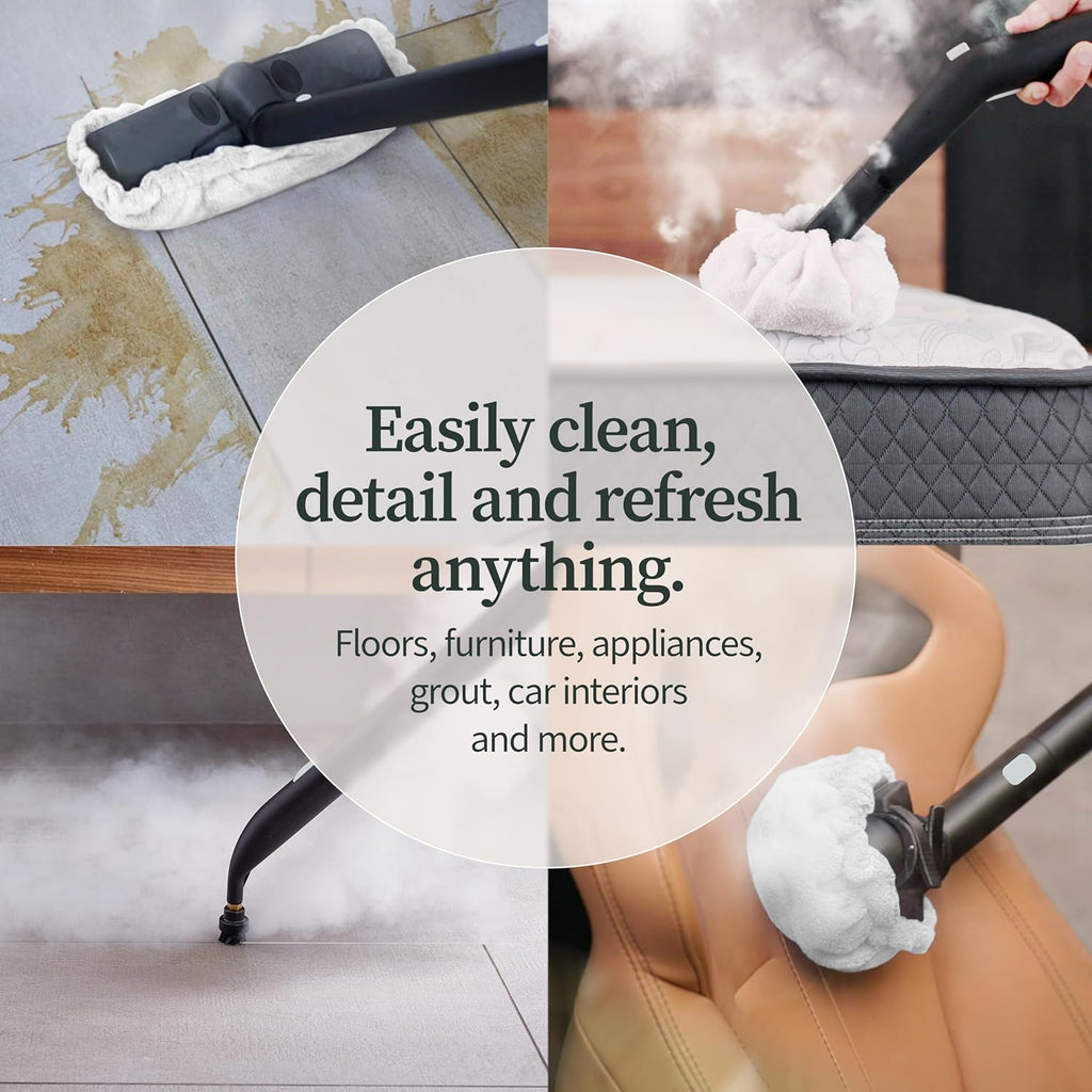 Dupray Neat Steam Cleaner with 40-Piece Accessory Kit, Powerful, chemical-free cleaning for floors, cars, tiles, grout, and more. *Kills 99.9% of Bacteria & Viruses