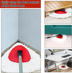 10 Pack Spin Mop Replacement Heads, 100% Microfiber Spin Mop Refill for Easy Wring, 360 Degree Spinning Mop Head Replacement Compatible with Triangle Spin Mop for Easy House Cleaning Floor Mopping